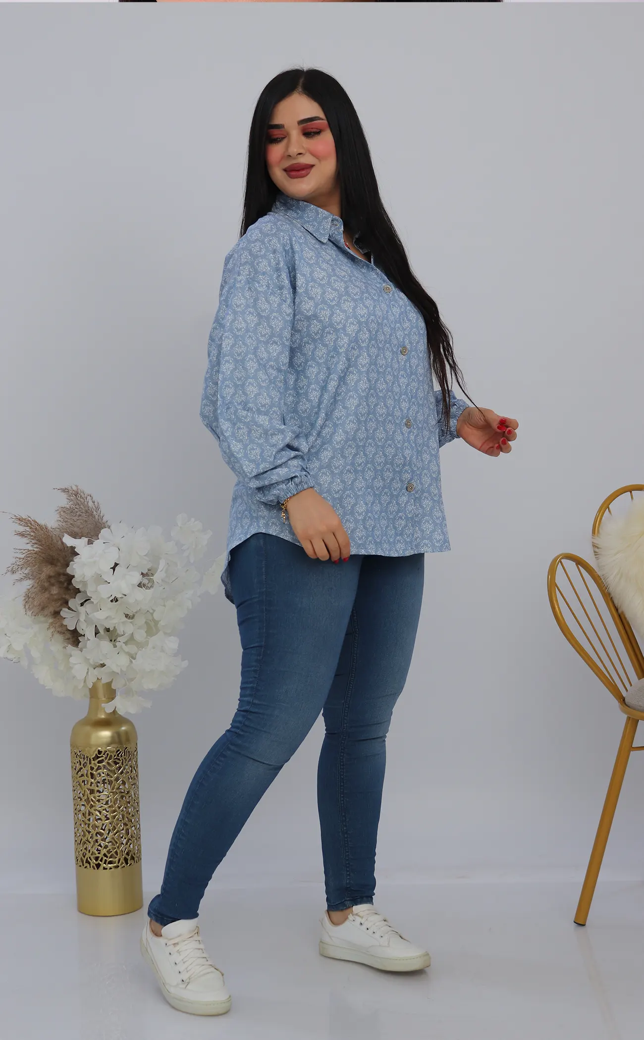 Chemise jeans imprimé (10)
