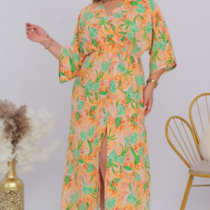 Robe courte avec fente