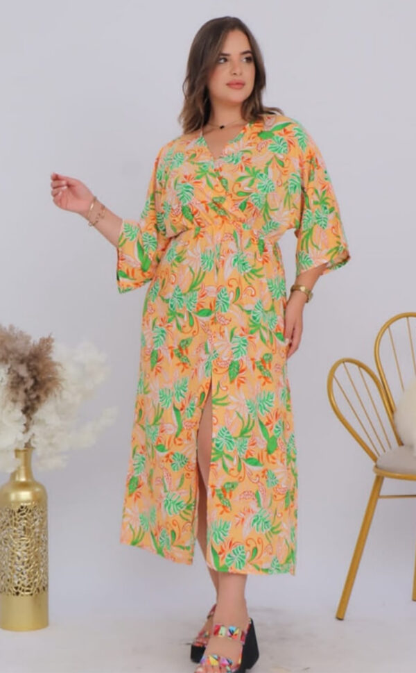 Robe courte avec fente