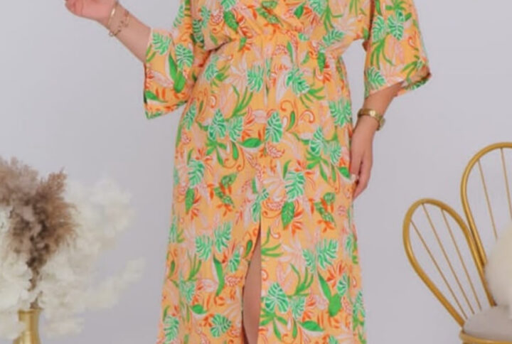 Robe courte avec fente