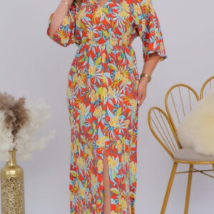 Robe longue avec fente